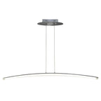 M4080 Hemisferic Linear Pendant 28W LED 110cm Bar Satin Aluminium/Frosted Acrylic