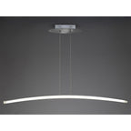 M4080 Hemisferic Linear Pendant 28W LED 110cm Bar Satin Aluminium/Frosted Acrylic