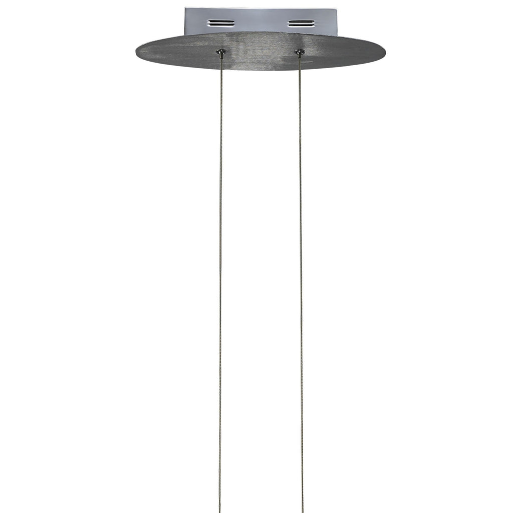 M4081 Hemisferic Linear Pendant 20W LED 70cm Bar Satin Aluminium / Frosted Acrylic