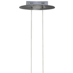 M4081 Hemisferic Linear Pendant 20W LED 70cm Bar Satin Aluminium / Frosted Acrylic