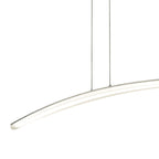 M4081 Hemisferic Linear Pendant 20W LED 70cm Bar Satin Aluminium / Frosted Acrylic