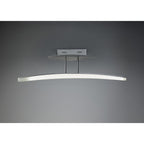 M4083 Hemisferic Linear Semi Flush 20W LED 70cm Bar Satin Aluminium / Frosted Acrylic