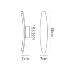 M4084 Hemisferic Wall Lamp 6W LED Satin Aluminium / Frosted Acrylic
