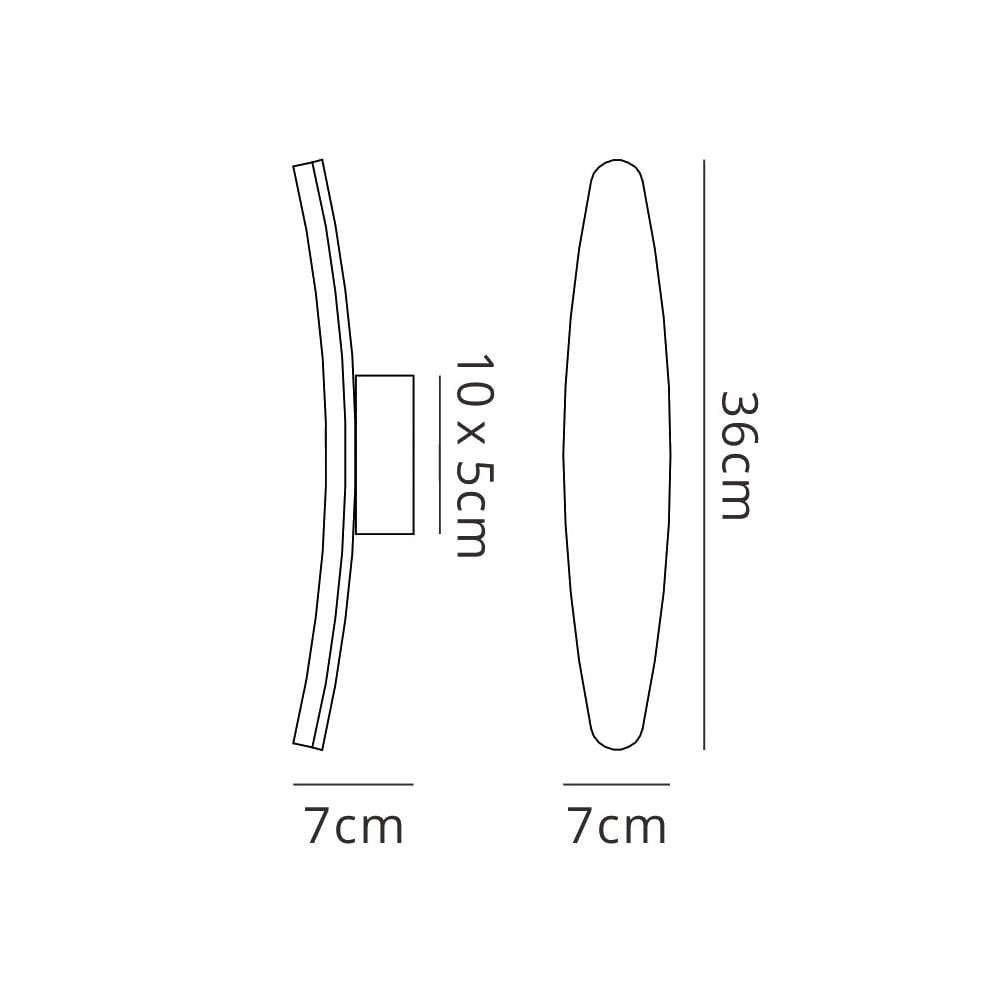 M4084 Hemisferic Wall Lamp 6W LED Satin Aluminium / Frosted Acrylic
