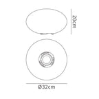 M1330 Huevo Oval Table Lamp 1 Light E27 Outdoor Opal White