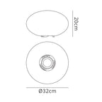 M1331 Huevo Oval Table Lamp 1 Light CFL In Line Switch Indoor Opal White