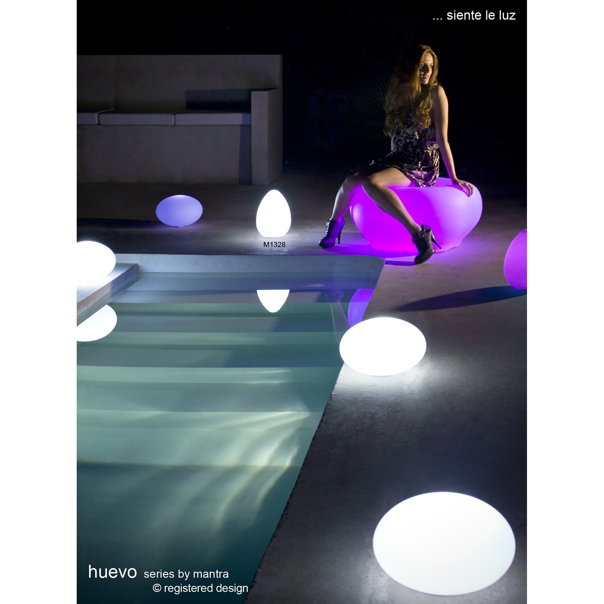 M1334 Huevo Ceiling 5 Light E27 Outdoor Polished Chrome / Opal White