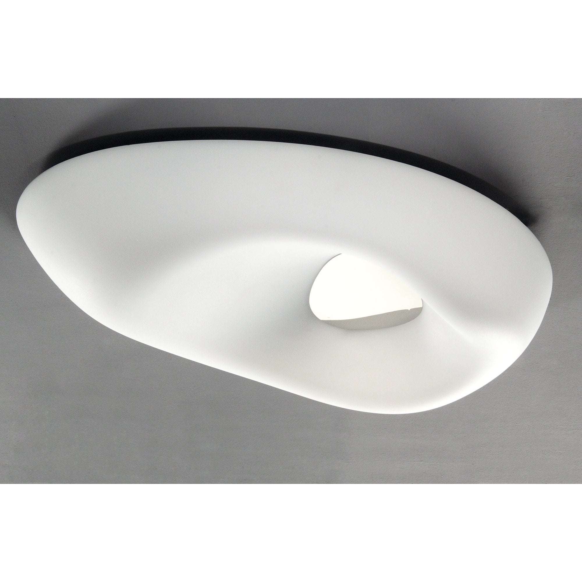 M1335 Huevo Ceiling 6 Light E27 Outdoor Polished Chrome / Opal White