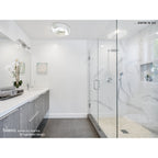 M1335 Huevo Ceiling 6 Light E27 Outdoor Polished Chrome / Opal White