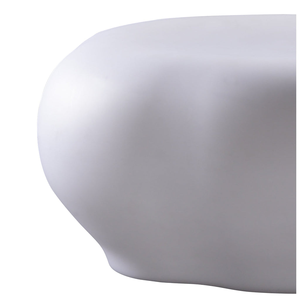 M1384 Huevo Stool Direct Charge 1 Light LED RGB Outdoor Opal White