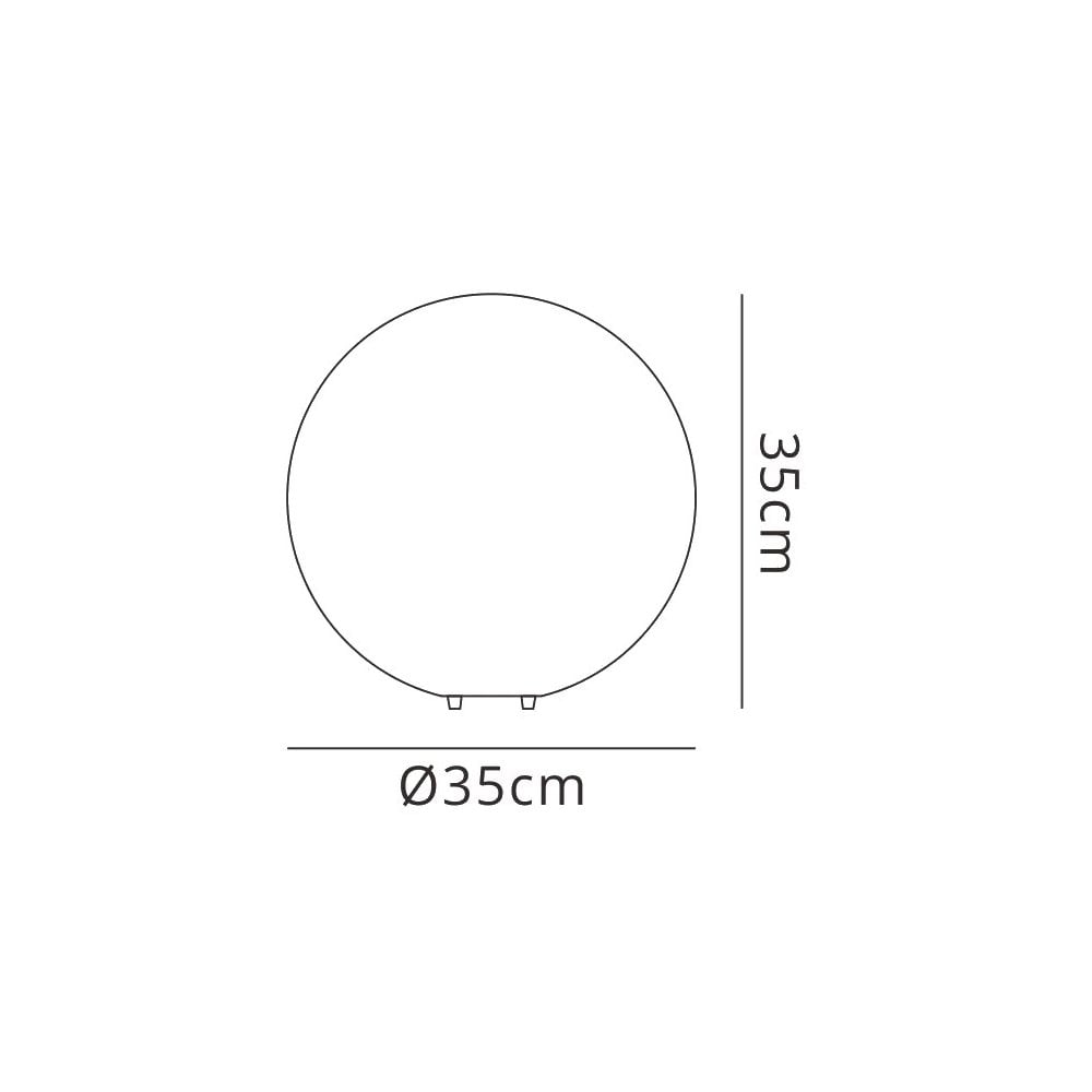 M1388 Huevo Ball Table Lamp 1 Light E27 Small Outdoor Opal White