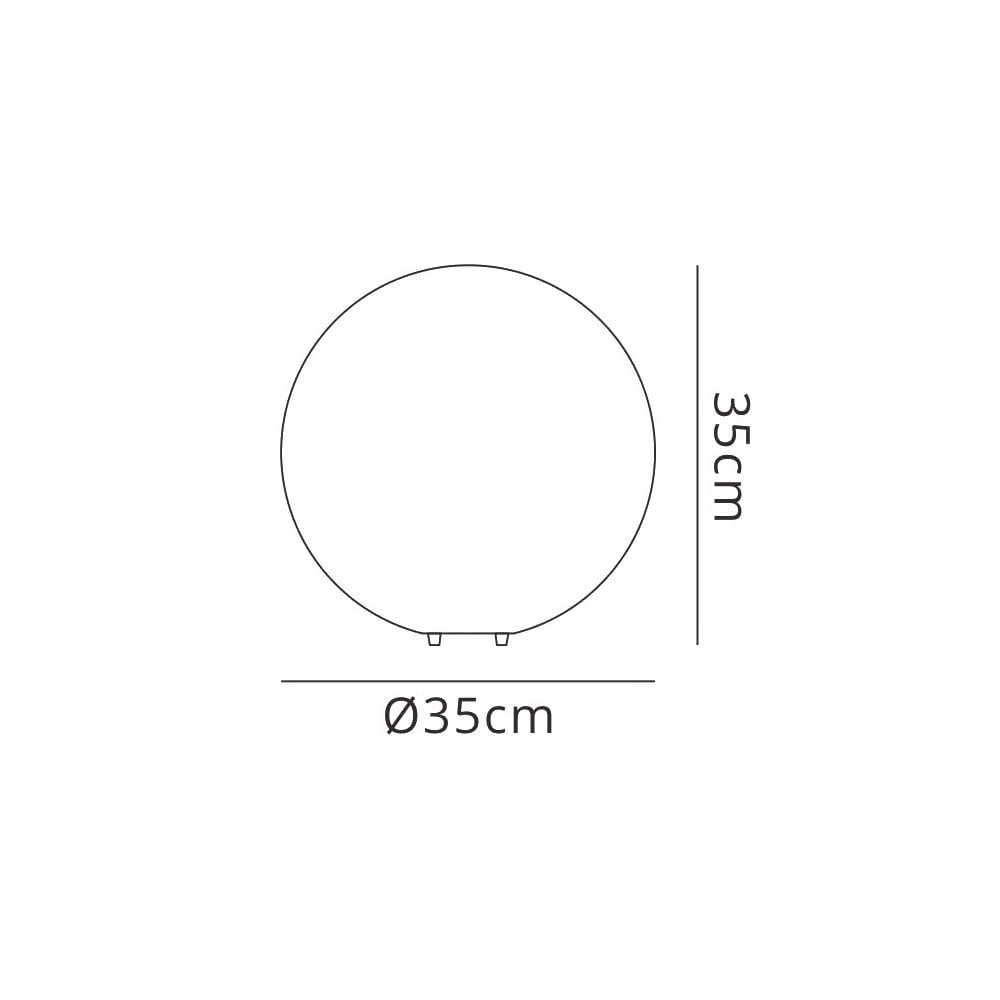 M1389 Huevo Ball Table Lamp 1 Light CFL Small In Line Switch Indoor Opal White