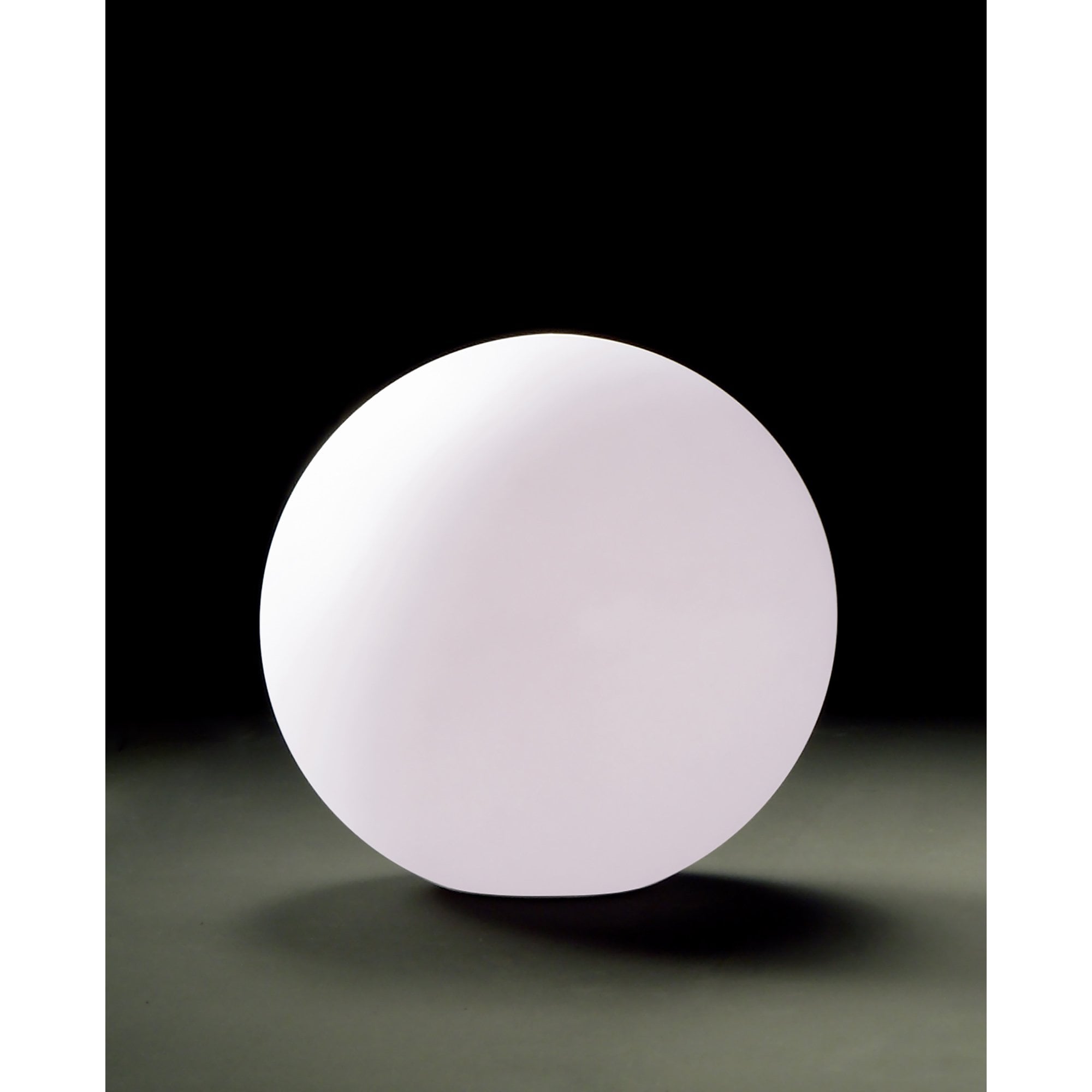 M1389 Huevo Ball Table Lamp 1 Light CFL Small In Line Switch Indoor Opal White