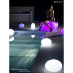 M1392 Huevo Ball Table Lamp 1 Light CFL Medium In Line Switch Indoor Opal White