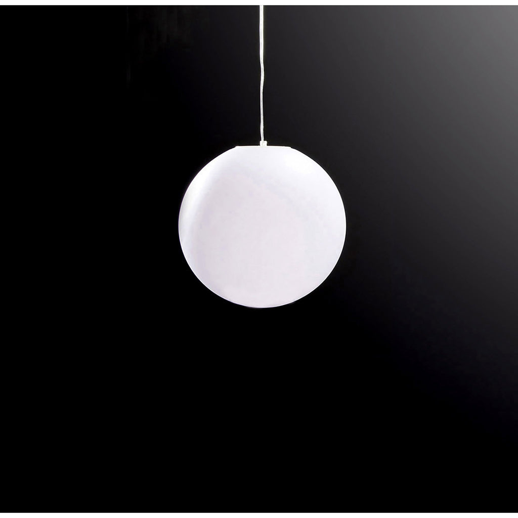 M1397 Huevo Ball Pendant 1 Light E27 Small Outdoor Opal White