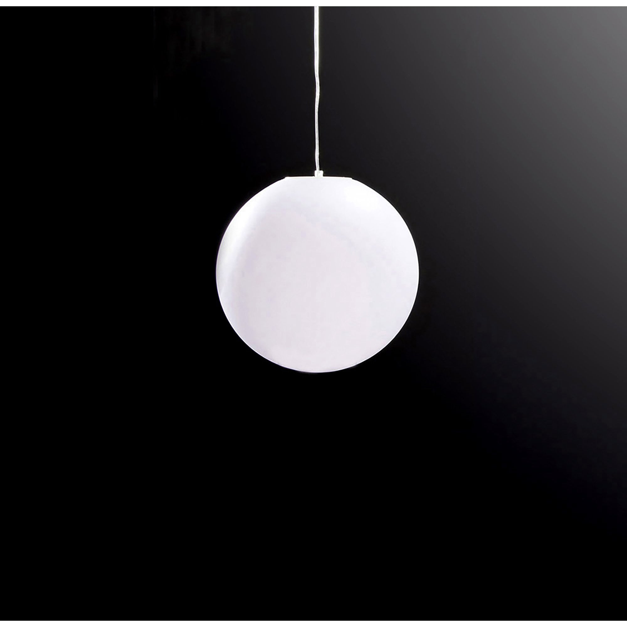 M1397 Huevo Ball Pendant 1 Light E27 Small Outdoor Opal White