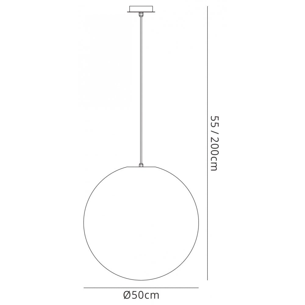 M1399 Huevo Ball Pendant 1 Light E27 Large Outdoor Opal White