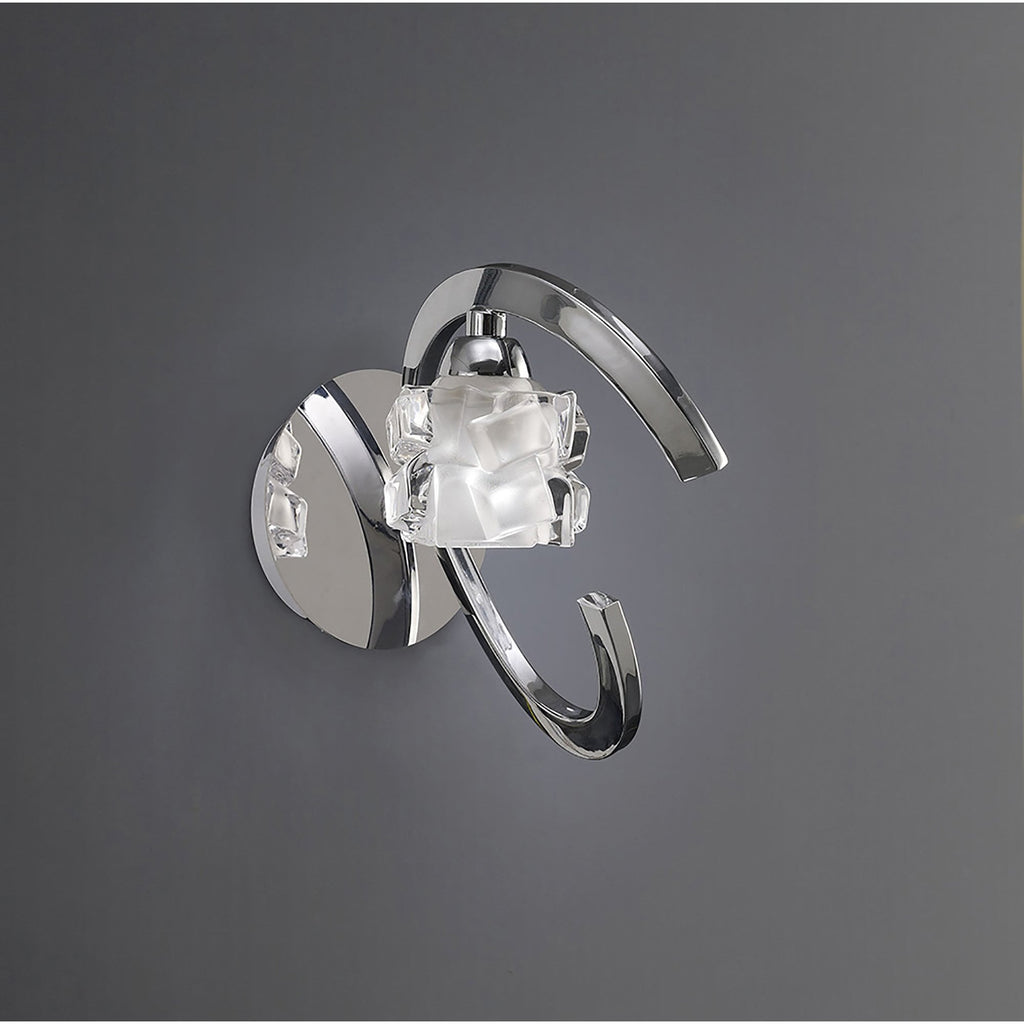 M1845 Ice Wall Lamp 1 Light G9 Polished Chrome