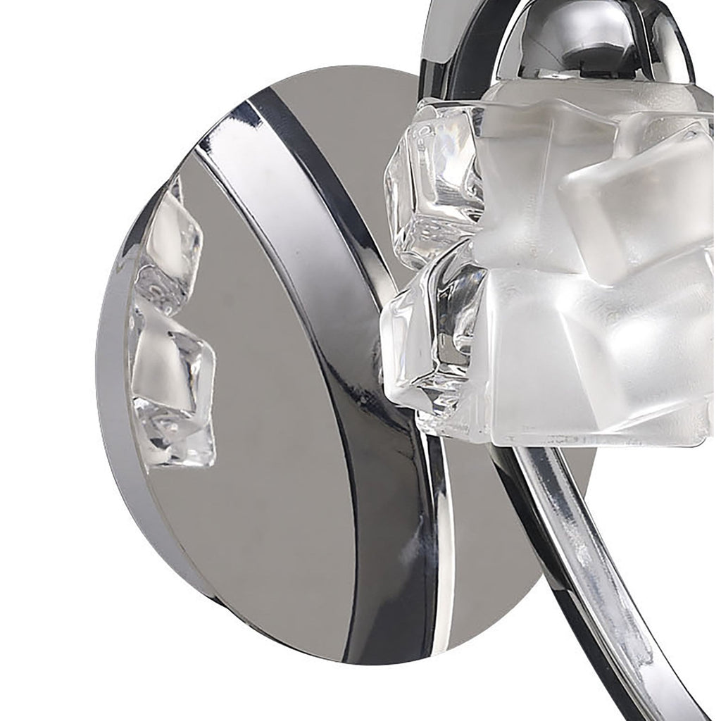M1845 Ice Wall Lamp 1 Light G9 Polished Chrome