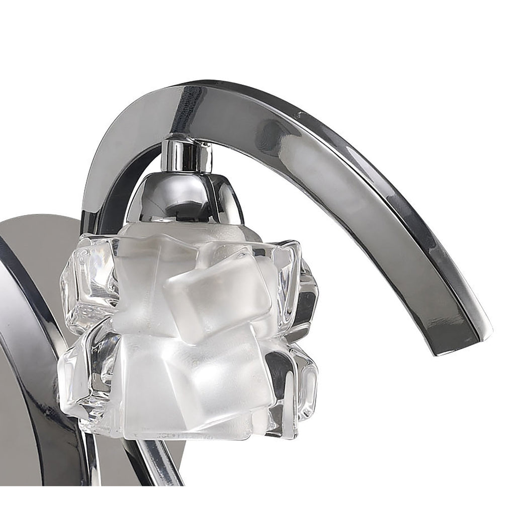 M1845 Ice Wall Lamp 1 Light G9 Polished Chrome
