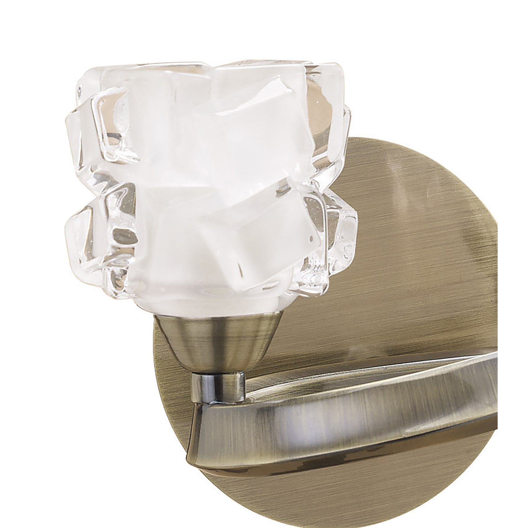 M1864 Ice Wall Lamp 2 Light G9 Antique Brass