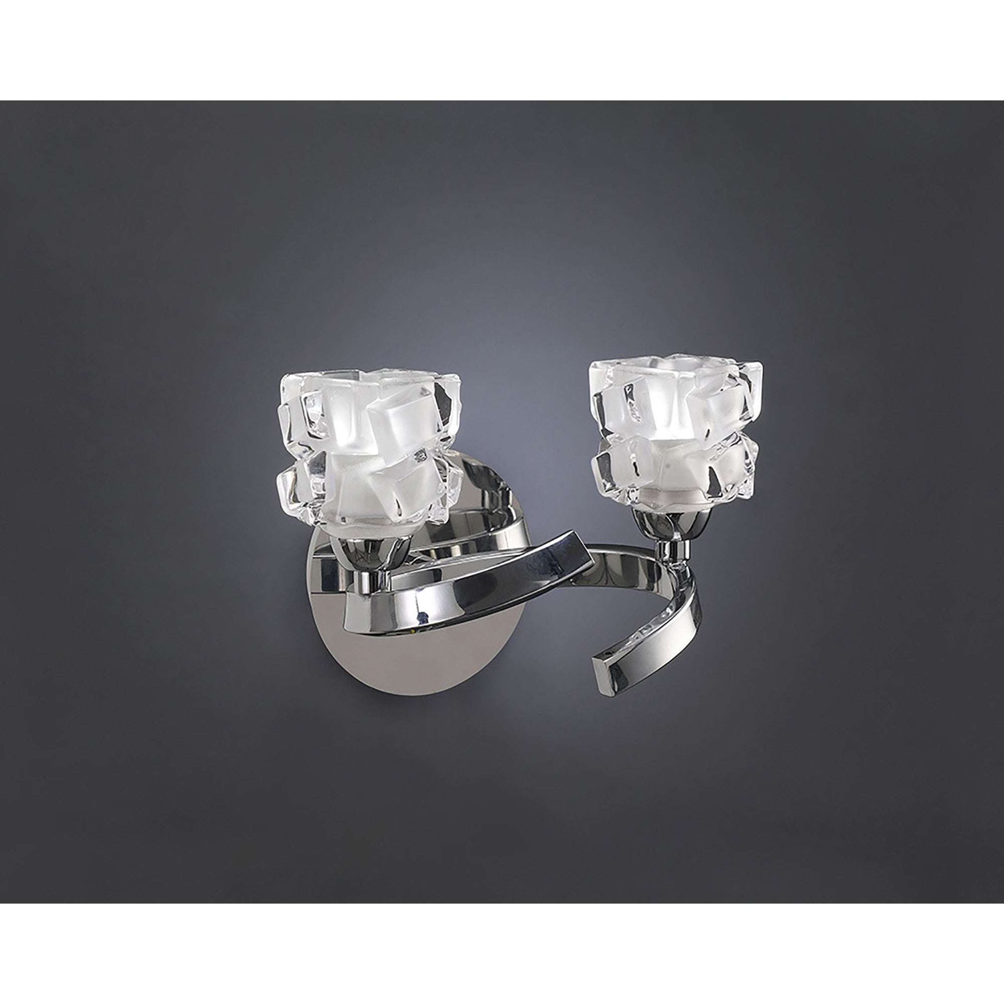 M1844 Ice Wall Lamp 2 Light G9 Polished Chrome