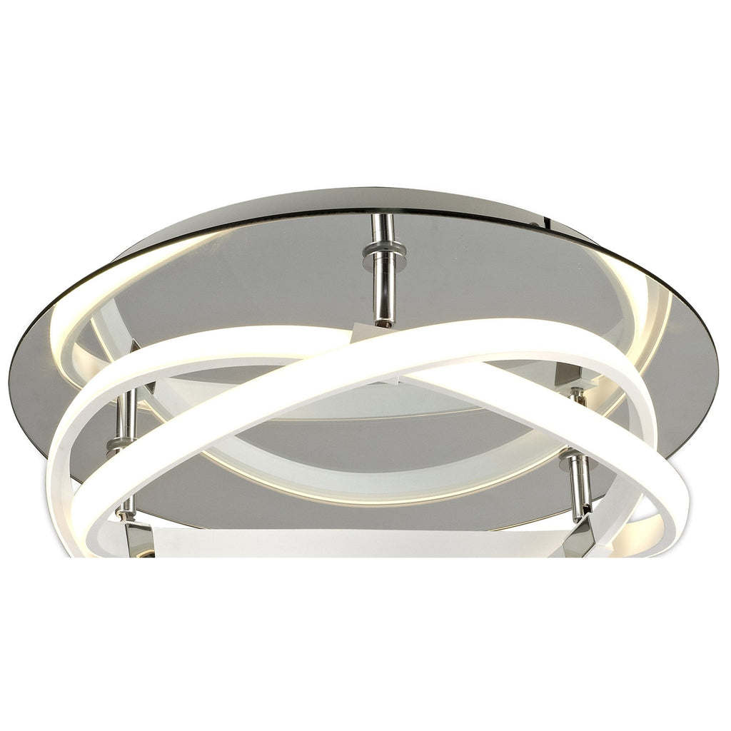 M5992K Infinity Blanco Flush 30W LED White/White Acrylic/Clear Mirror