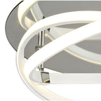M5992K Infinity Blanco Flush 30W LED White/White Acrylic/Clear Mirror