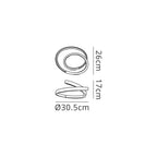 M5994K Infinity Blanco Table Lamp 12W LED White/White Acrylic