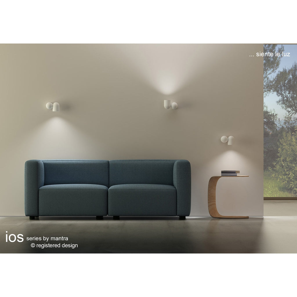M7295 Ios Adjustable Spotlight Wall Lamp 1 Light Black