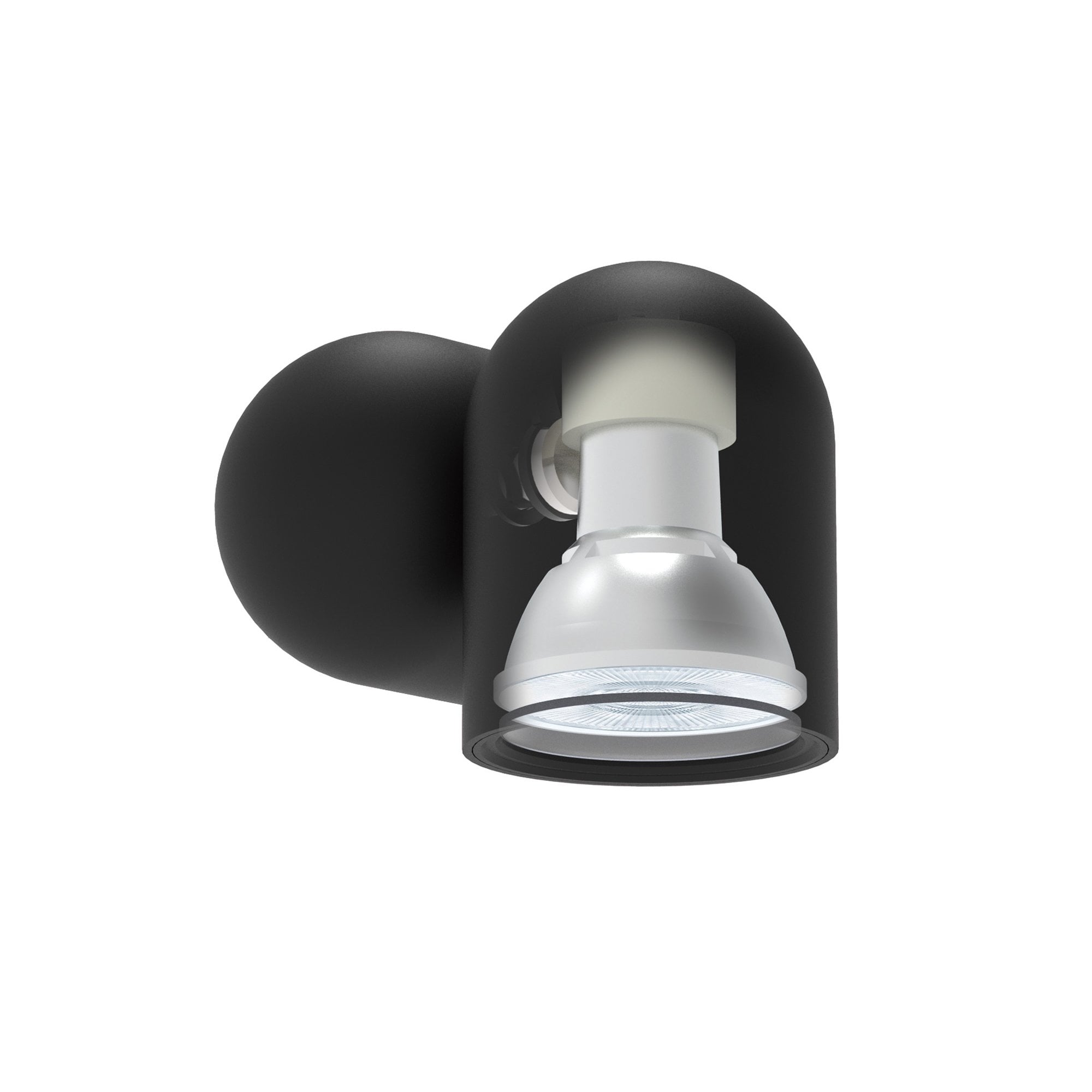 M7295 Ios Adjustable Spotlight Wall Lamp 1 Light Black