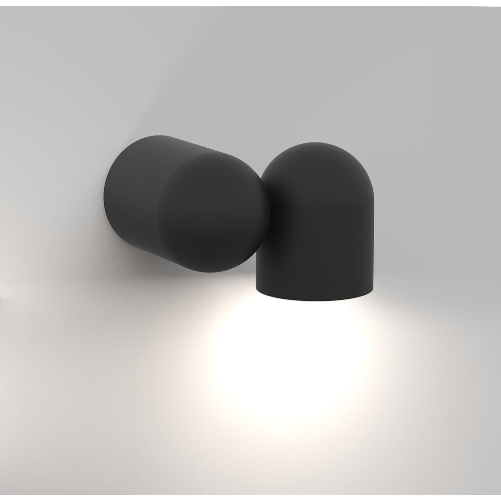 M7295 Ios Adjustable Spotlight Wall Lamp 1 Light Black