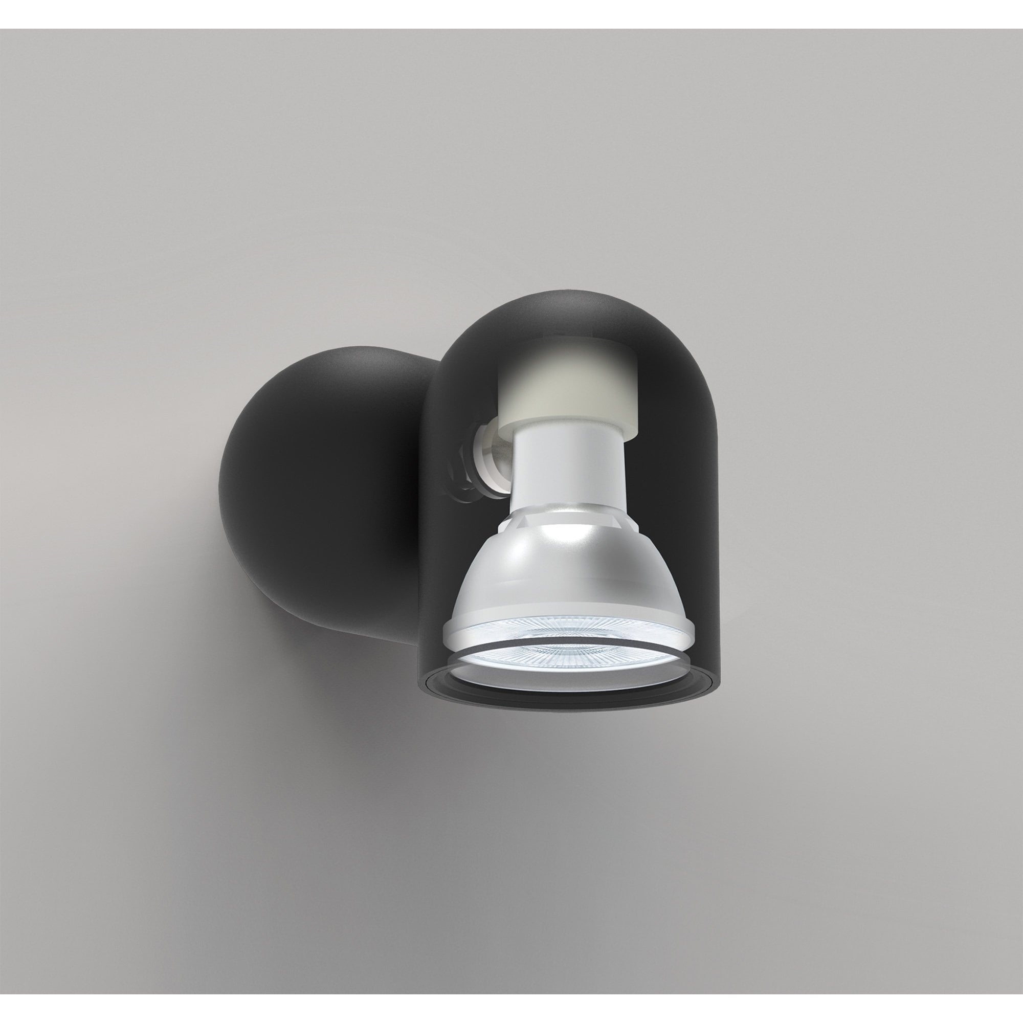 M7295 Ios Adjustable Spotlight Wall Lamp 1 Light Black