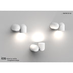 M7294 Ios Adjustable Spotlight Wall Lamp 1 Light White