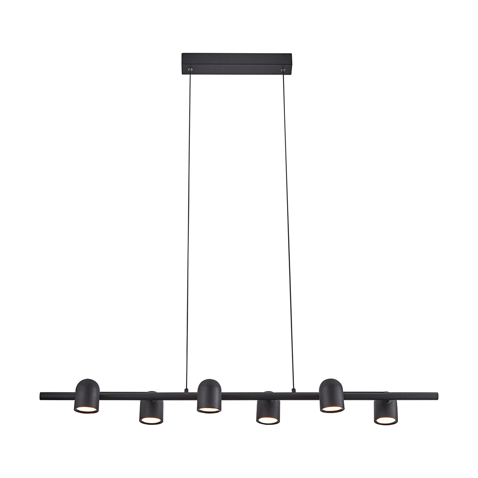 M7937 Ios Linear Pendant 6 Light Black