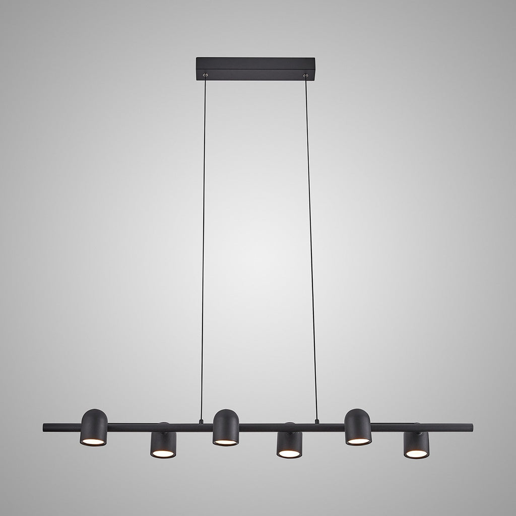 M7937 Ios Linear Pendant 6 Light Black