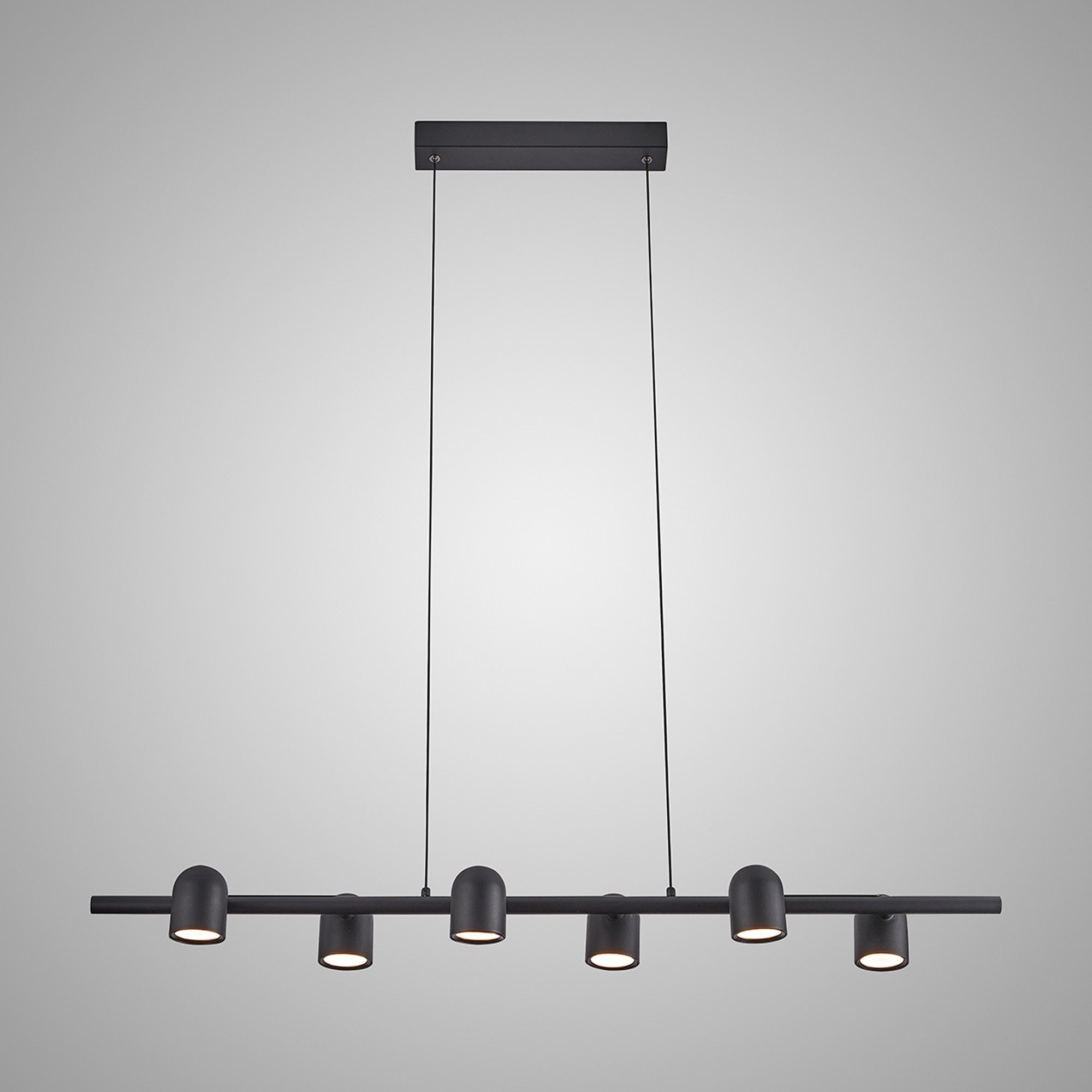 M7937 Ios Linear Pendant 6 Light Black