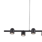 M7937 Ios Linear Pendant 6 Light Black
