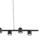 M7937 Ios Linear Pendant 6 Light Black