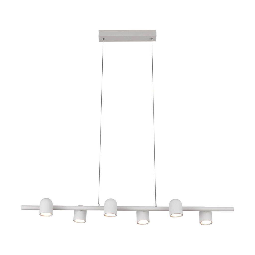 M7936 Ios Linear Pendant 6 Light White