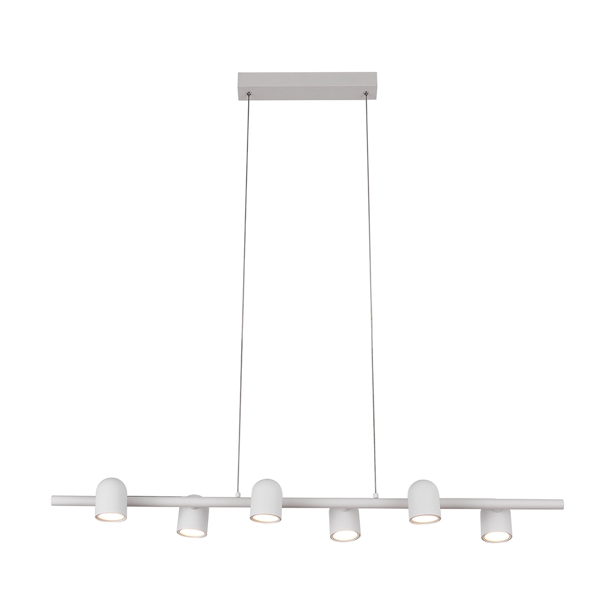 M7936 Ios Linear Pendant 6 Light White
