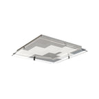 M8340/1 Jersey Ceiling 20W LED Square Polished Chrome/Opal White Glass