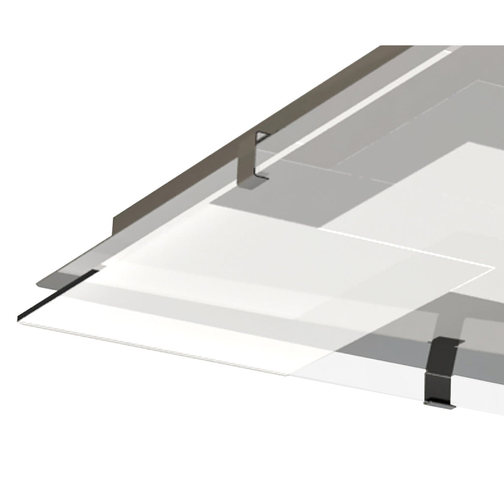 M8340/1 Jersey Ceiling 20W LED Square Polished Chrome/Opal White Glass