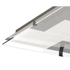 M8340/1 Jersey Ceiling 20W LED Square Polished Chrome/Opal White Glass