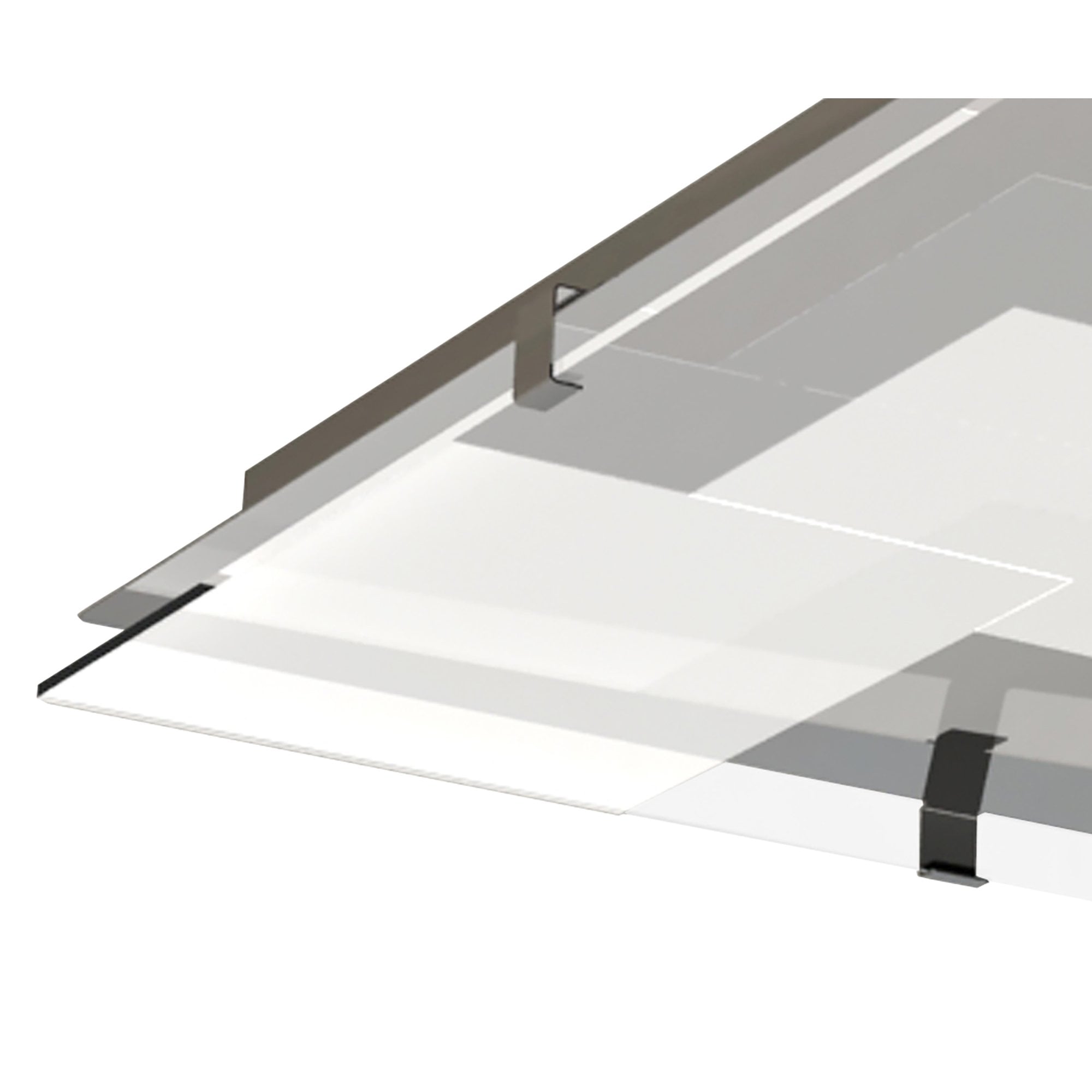 M8340/1 Jersey Ceiling 20W LED Square Polished Chrome/Opal White Glass