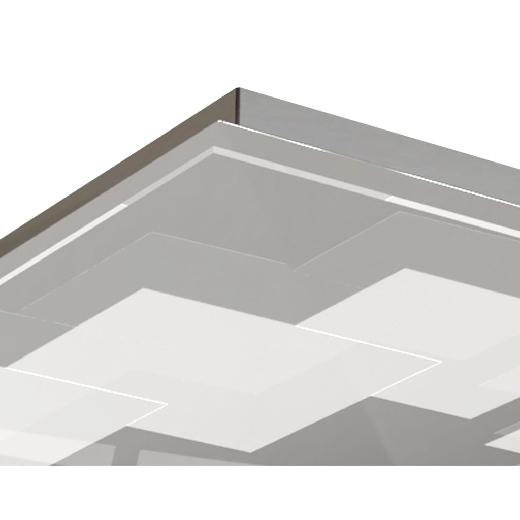M8340/1 Jersey Ceiling 20W LED Square Polished Chrome/Opal White Glass