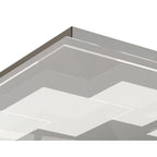 M8340/1 Jersey Ceiling 20W LED Square Polished Chrome/Opal White Glass