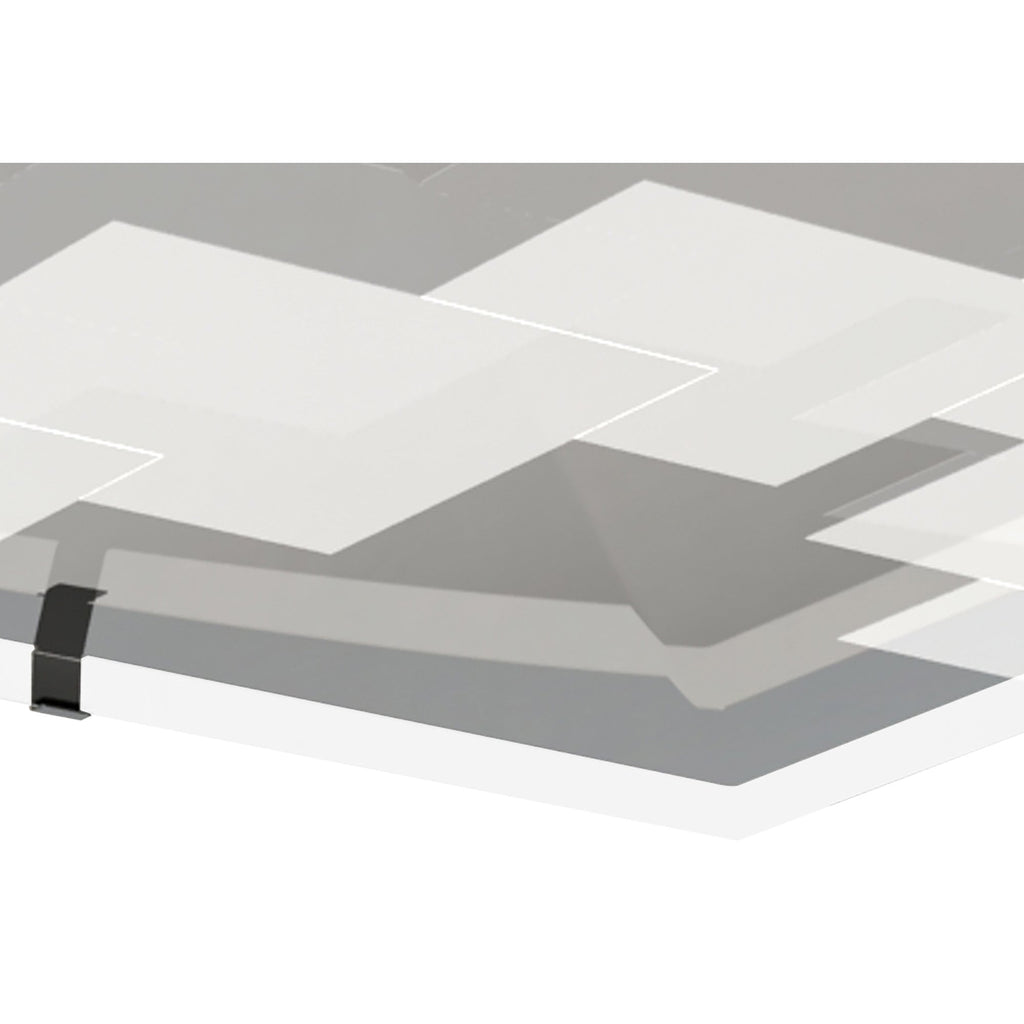 M8340/1 Jersey Ceiling 20W LED Square Polished Chrome/Opal White Glass