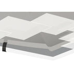 M8340/1 Jersey Ceiling 20W LED Square Polished Chrome/Opal White Glass