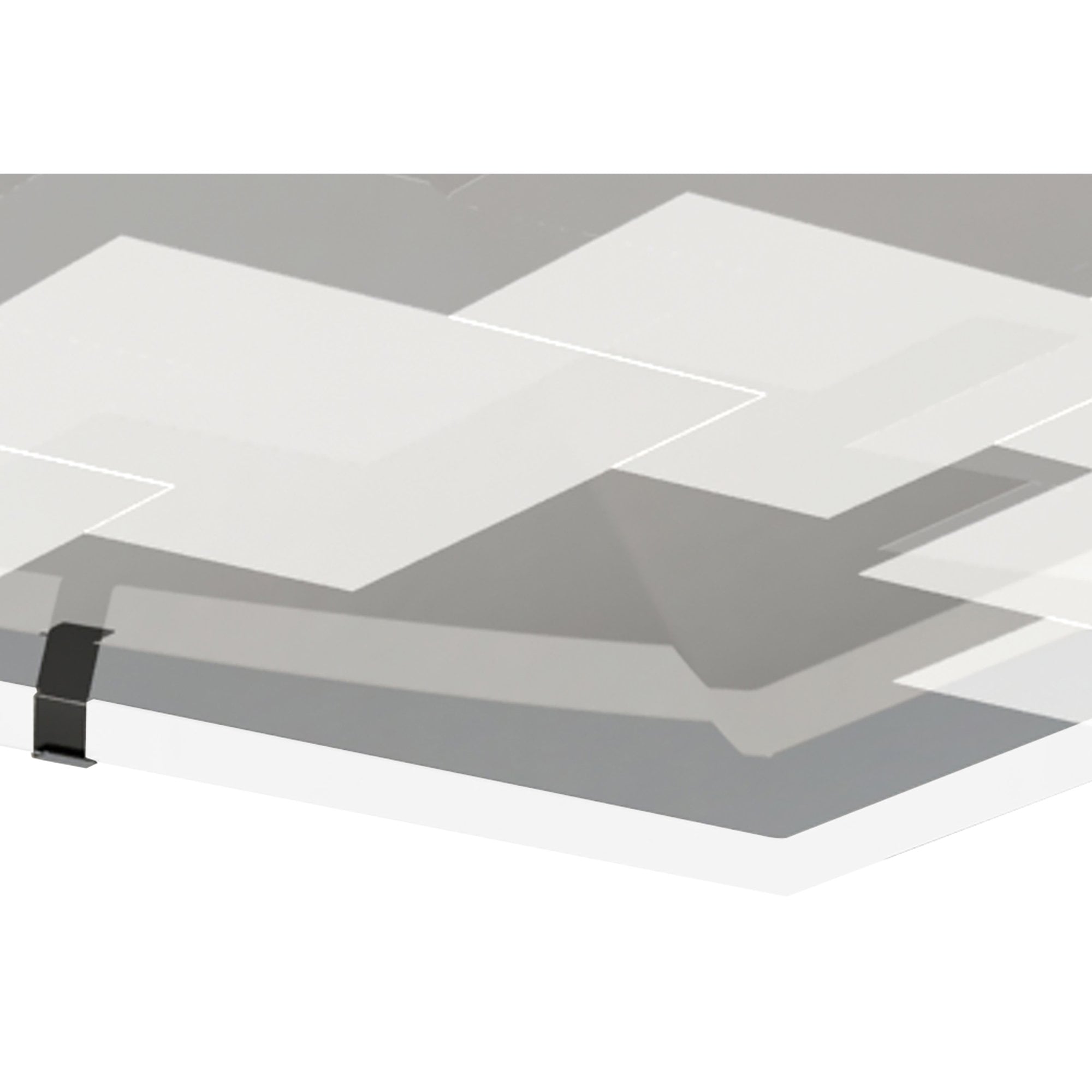 M8340/1 Jersey Ceiling 20W LED Square Polished Chrome/Opal White Glass